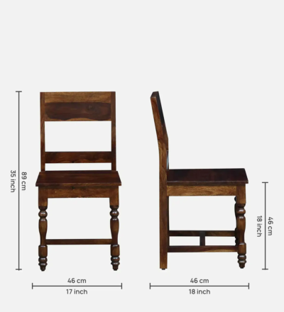 Compact Dining Set 6 Seater with High Back Chairs and Small Rectangular Table - Image 6