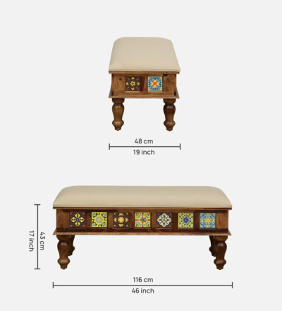 Modern Wooden Dining Set 6 Seater with Open Legs and Tufted Upholstery Comfort - Image 9