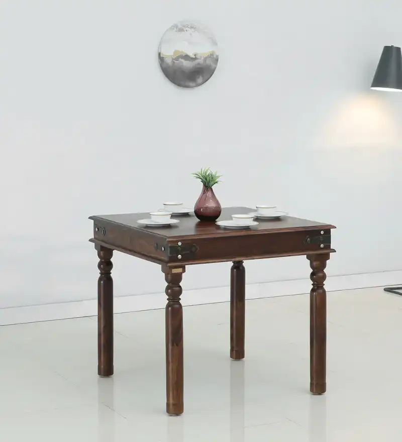 Vintage Style Dining Table Set with Classic Polish and Solid Top Surface - Image 8