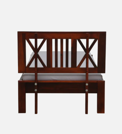 Elegant Single Bed in Natural Sheesham for Studio Apartments By Sarve Furniture - Image 8