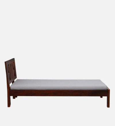 Elegant Single Bed in Natural Sheesham for Studio Apartments By Sarve Furniture - Image 6