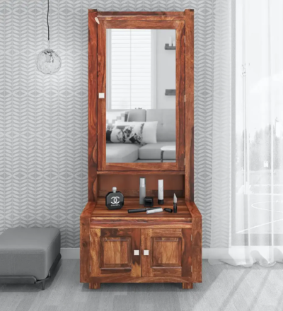 Luxury wooden dressing table for bedroom by Sarve Furniture – elegant design with mirror and storage