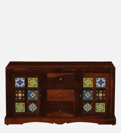 Solid Sheesham Wood Wardrobe 3 Door for Bedroom By Sarve Furniture - Image 3