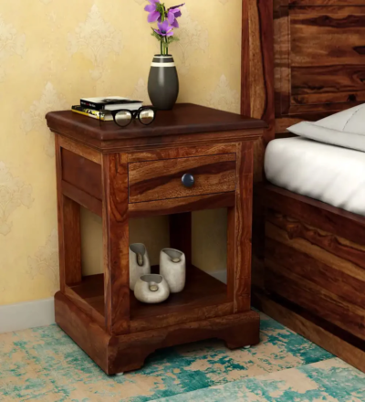 Premium Wooden Bedside Table By Sarve Furniture - Image 4