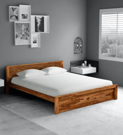 Premium Wooden Bed Frame with Designer Headboard By Sarve Furniture - Image 3