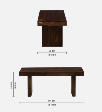 Elegant Wooden Dining Set 6 Seater for Modern Homes with Polished Natural Finish - Image 2