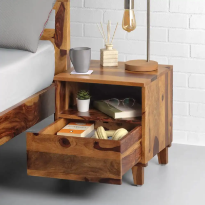 Nexon Bedside Table Solid Wood By Sarve Furniture - Image 3