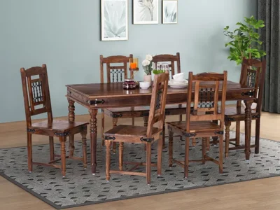 Premium Dining Set Home with Strong Frame and Elegant Wood Finish