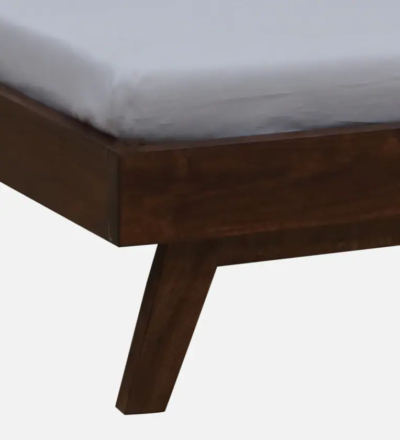 Minimal Design Single Bed with Slatted Sheesham Headboard - Image 10