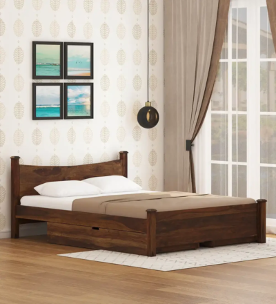 Royal Rest Canopy Bed with Storage – Queen Size