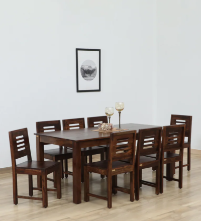 Strong Wooden Dining Table with Comfort Seating and Smooth Surface Finish