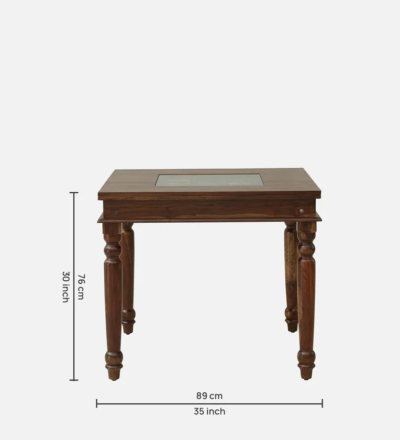 Rectangular Dining Set with Cushioned Seats and Durable Sheesham Frame - Image 11