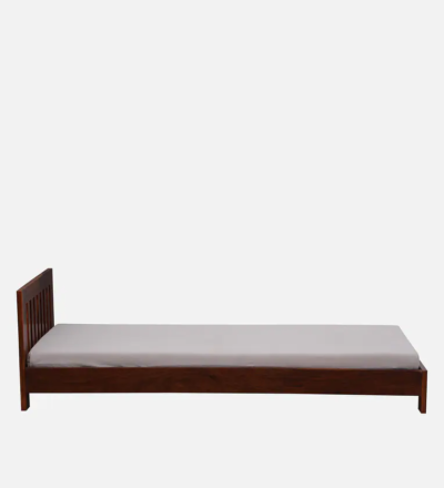Sturdy Single Bed for Teenagers in Sheesham Wood with Polished Headboard - Image 6