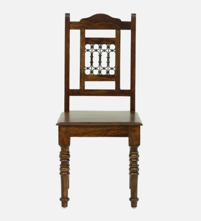 Minimalist Teak Dining Set with Slim Legs and Simple Upholstered Chair Look - Image 4