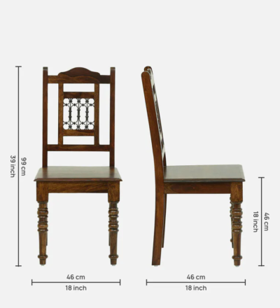 Minimalist Teak Dining Set with Slim Legs and Simple Upholstered Chair Look - Image 12