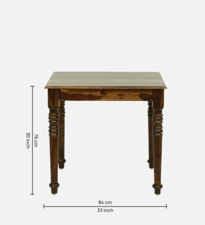 Minimalist Teak Dining Set with Slim Legs and Simple Upholstered Chair Look - Image 13