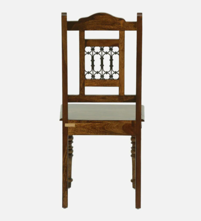 Minimalist Teak Dining Set with Slim Legs and Simple Upholstered Chair Look - Image 6