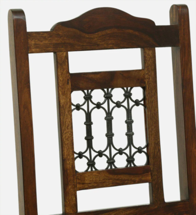Minimalist Teak Dining Set with Slim Legs and Simple Upholstered Chair Look - Image 11