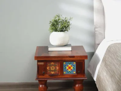Driftline Solid Sheesham Wood Side Table by Sarve Furniture