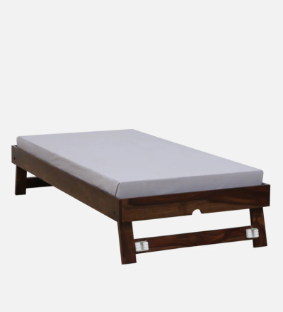 Designer Leg Single Bed in Sheesham With Trundle By Sarve Furniture - Image 3