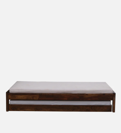 Designer Leg Single Bed in Sheesham With Trundle By Sarve Furniture - Image 4