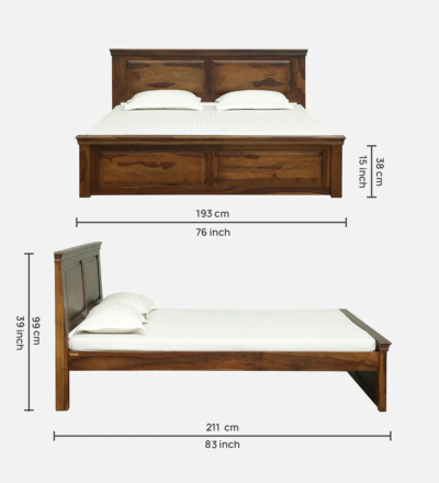 Bring Solid Wood Without Storage Bed By Sarve Furniture - Image 10