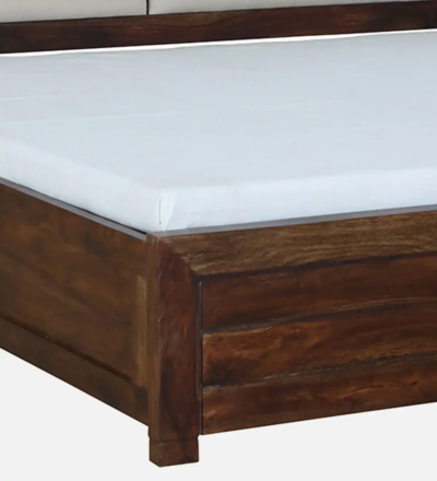 Roscow Sheesham Wood Bed Hydraulic Storage For Bedroom By Sarve Furniture - Image 5