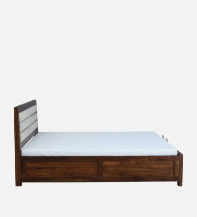 Roscow Sheesham Wood Bed Hydraulic Storage For Bedroom By Sarve Furniture - Image 7