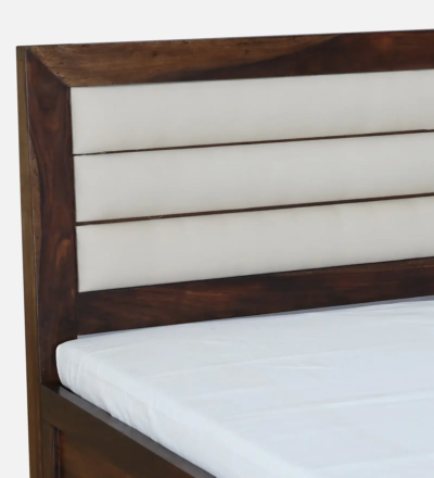 Roscow Sheesham Wood Bed Hydraulic Storage For Bedroom By Sarve Furniture - Image 11