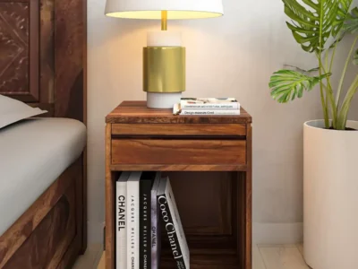 Roscow Solid Wood Nightstand Bedside Table
