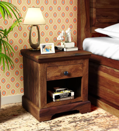 Auryn Wooden Bedside Table With Drawer By Sarve Furniture - Image 4