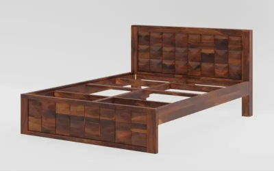 Dimand Sheesham Wood Bed Without Storage By Sarve Furniture - Image 7