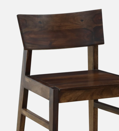 Sheesham Compact Dining Set with Fold-Out Table and Padded Wooden Chair Design - Image 3