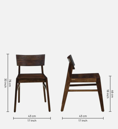 Sheesham Compact Dining Set with Fold-Out Table and Padded Wooden Chair Design - Image 12