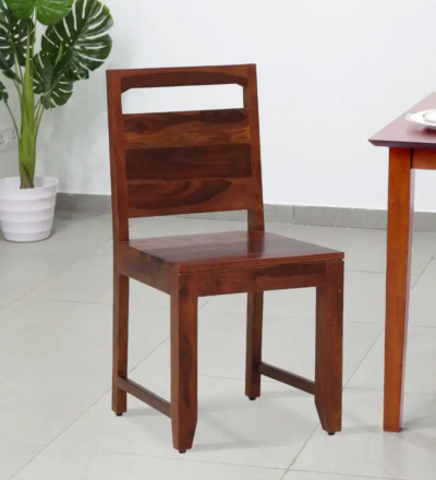 Retreat Best Chair For Reading Corner Solid Sheesham Wood Dining Chairs (Set Of 2) - Image 3