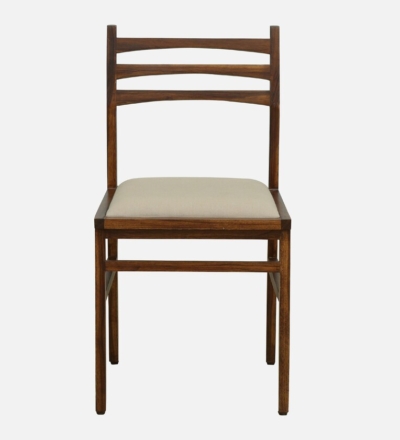 Classic Dining Set Sheesham Wood with Upholstered High Back Dining Chairs - Image 3
