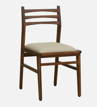Classic Dining Set Sheesham Wood with Upholstered High Back Dining Chairs - Image 4