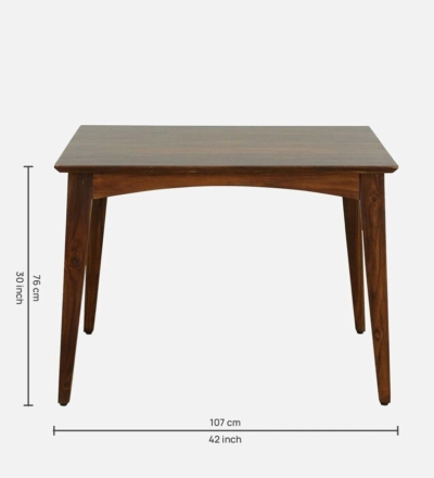 Classic Dining Set Sheesham Wood with Upholstered High Back Dining Chairs - Image 12