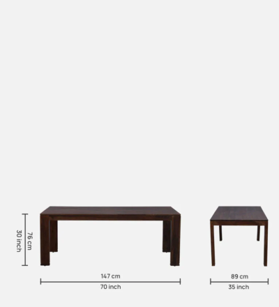 Wooden Dining Table Living Set with Storage Base and Matching Wooden Chairs - Image 10
