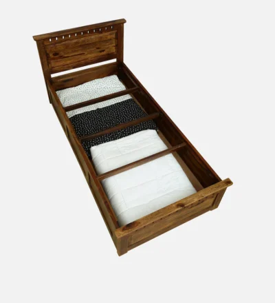 Affordable Sheesham Single Bed with Simple Design and Finish By Sarve Furniture - Image 4