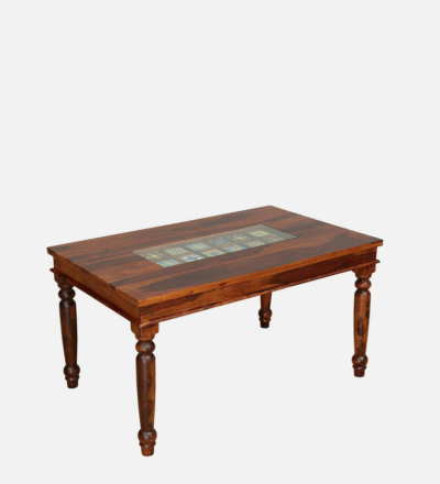 Space Saving Dining Set 6 Seater with Chairs and Compact Wooden Table - Image 6