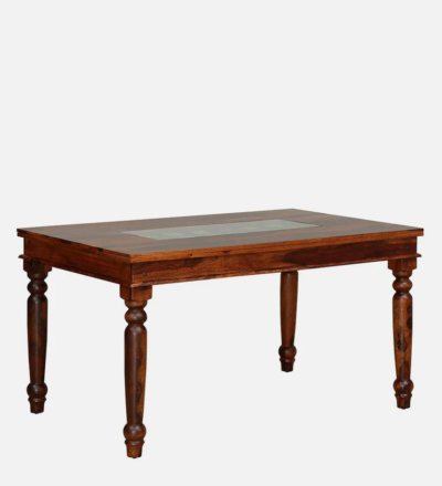Space Saving Dining Set 6 Seater with Chairs and Compact Wooden Table - Image 7