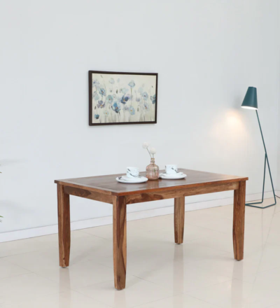 Large Family Dining Table with Thick Top and Durable Sheesham Wood Frame - Image 3