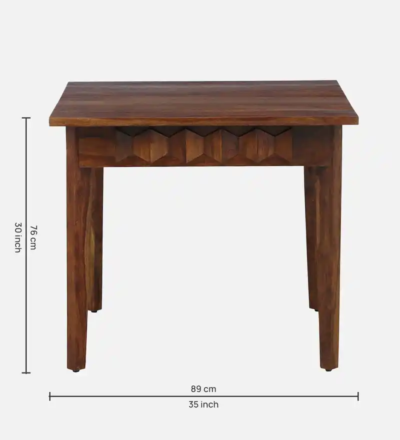 Natural Wood Dining Table for Six with Elegant Finish and Solid Build - Image 4