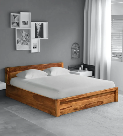Spise Solid Wood Bed With Storage By Sarve Furniture - Image 4