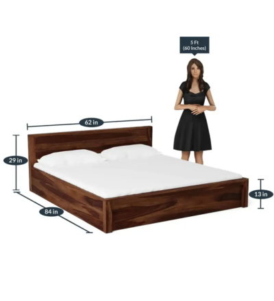 Spise Solid Wood Bed With Storage By Sarve Furniture - Image 9