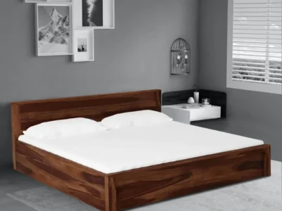 Spise Solid Wood Bed with Storage by Sarve Furniture
