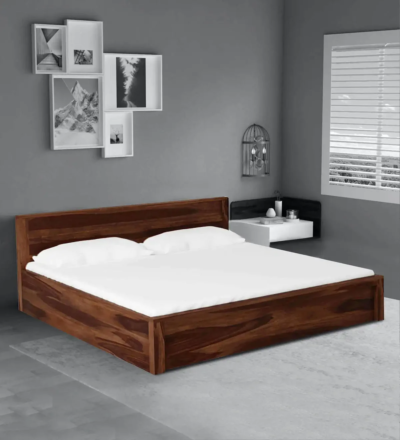 Spise Solid Wood Bed with Storage by Sarve Furniture