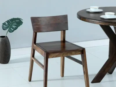 Liva solid Sheesham wood study chair set of 2 by Sarve Furniture for home office use Set of 2 Liva wooden study chairs made from Sheesham by Sarve Furniture Compact study chairs in solid wood by Sarve Furniture – Liva model Liva ergonomic Sheesham wood study chairs perfect for reading or work desks Solid Sheesham Liva chairs by Sarve Furniture, ideal for students and professionals