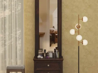 Custom Sheesham wood dressing table for bedroom by Sarve Furniture – personalized design with mirror and storage